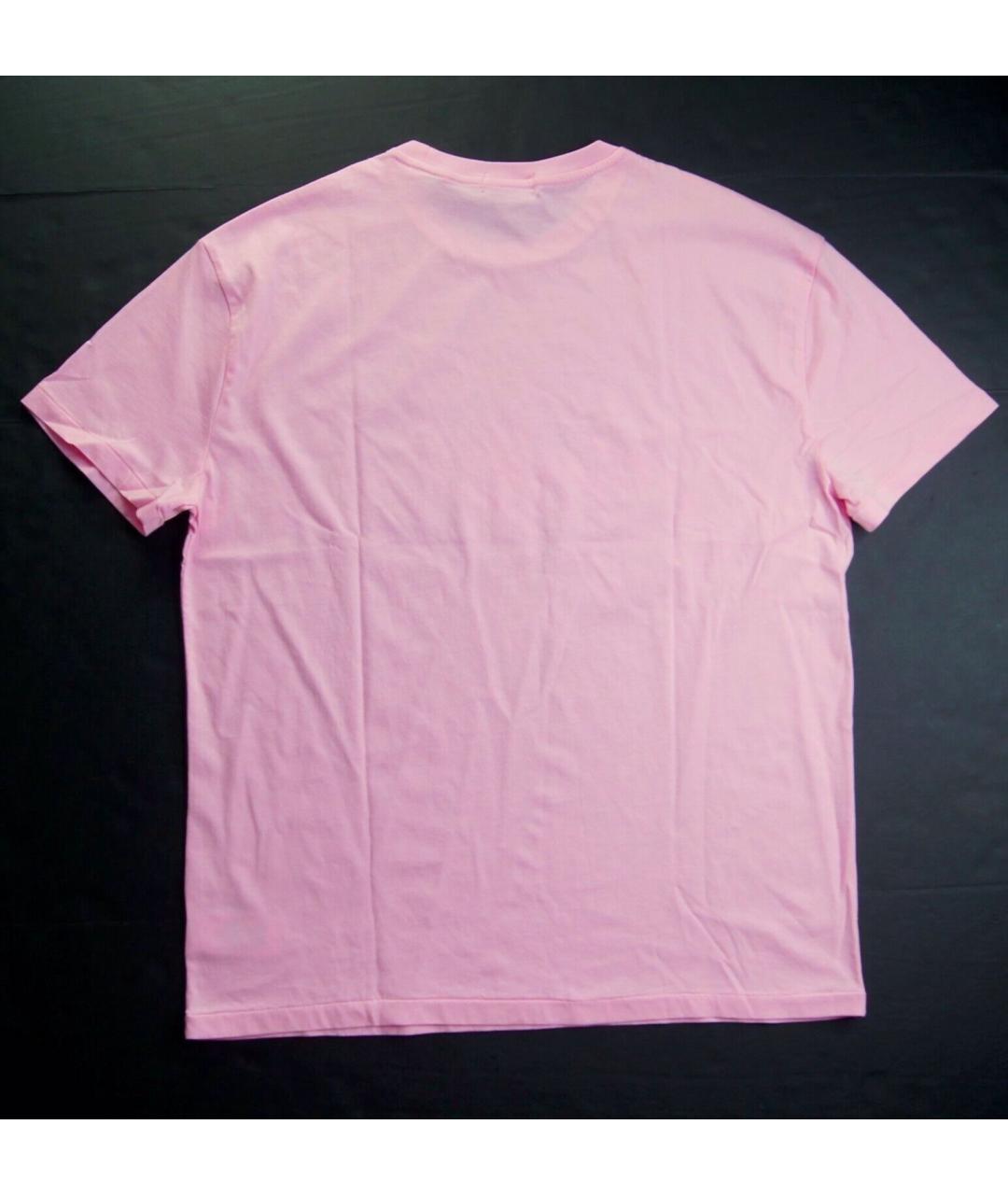 POLO RALPH LAUREN Розовая хлопковая детская футболка, фото 2