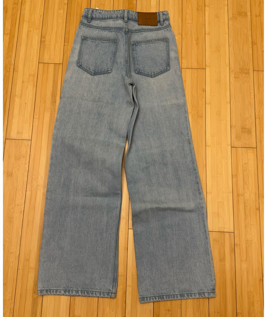 12 STOREEZ Голубые хлопковые прямые джинсы, фото 2