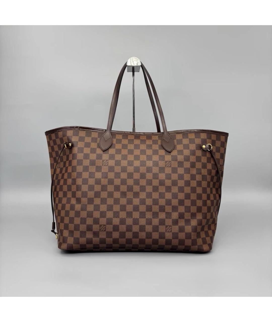 LOUIS VUITTON Коричневая сумка тоут, фото 9