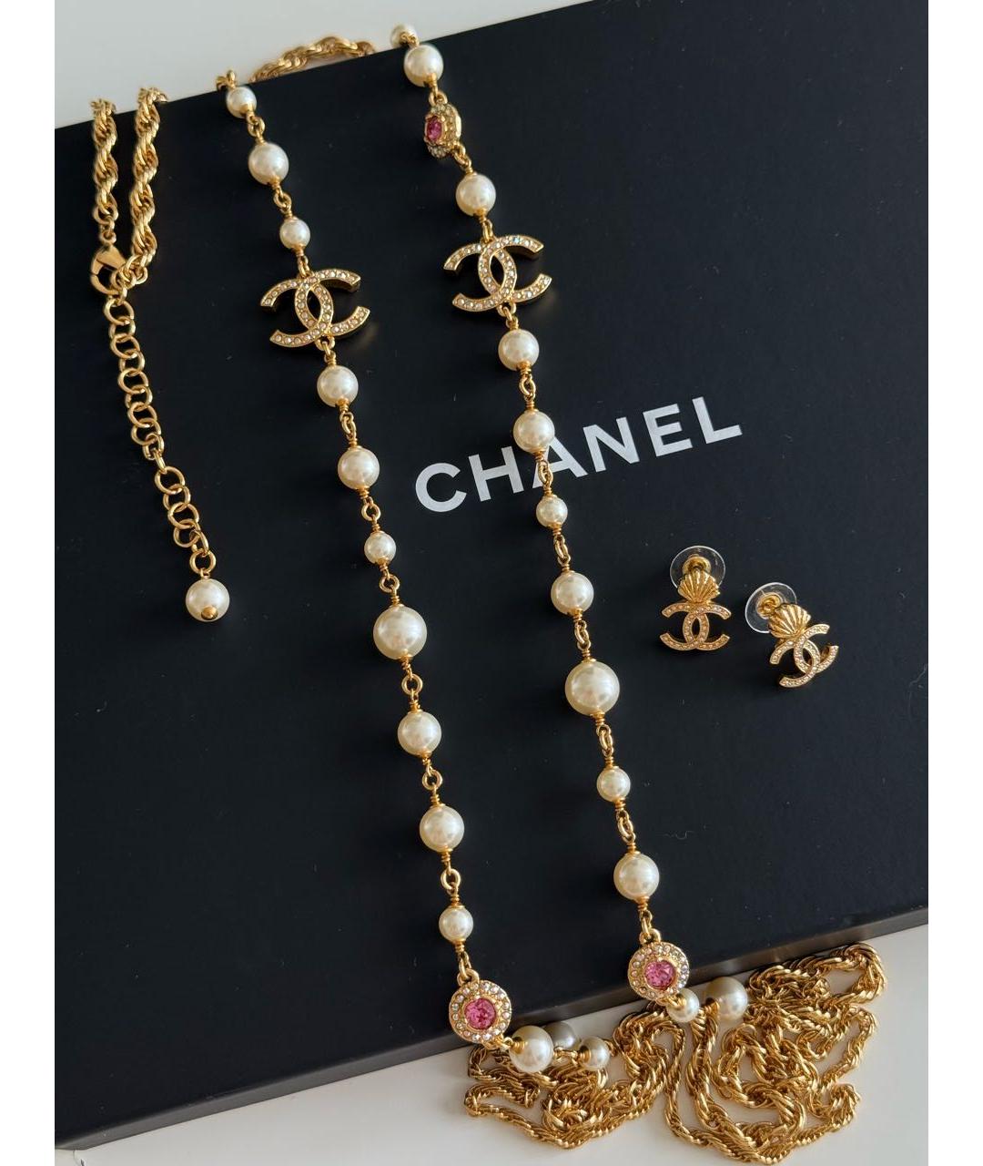 CHANEL Золотое колье, фото 3