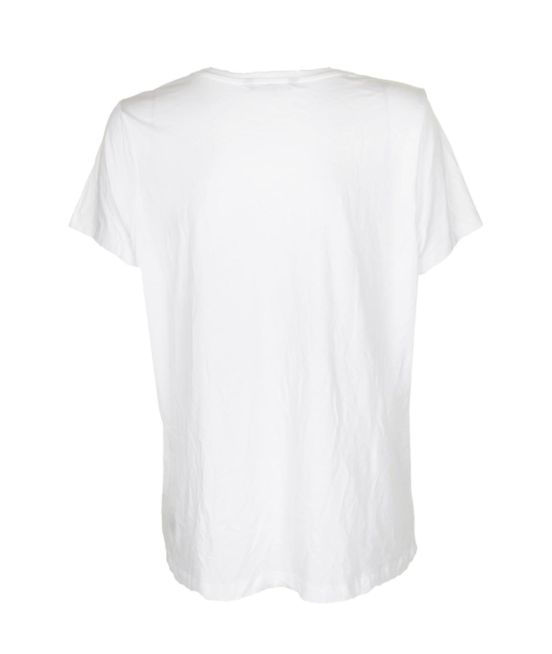 RALPH LAUREN Белая хлопковая футболка, фото 2