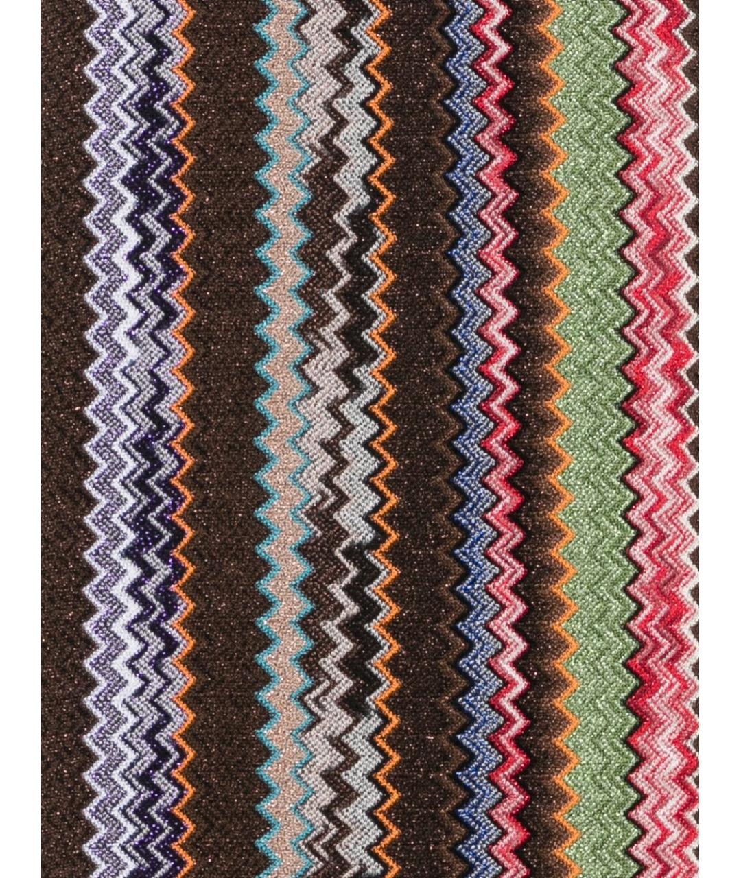 MISSONI Коричневый шарф, фото 3