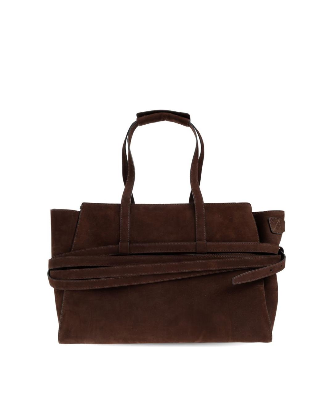 MOSCHINO Коричневая замшевая сумка тоут, фото 3