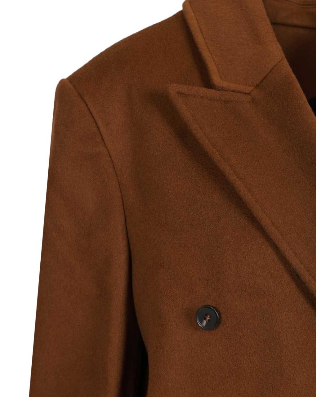 LOULOU STUDIO Коричневое шерстяное пальто, фото 4