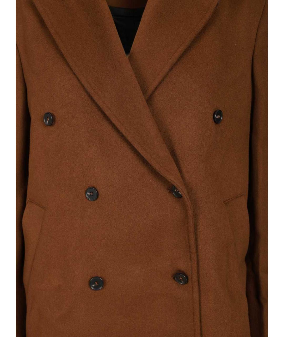 LOULOU STUDIO Коричневое шерстяное пальто, фото 5
