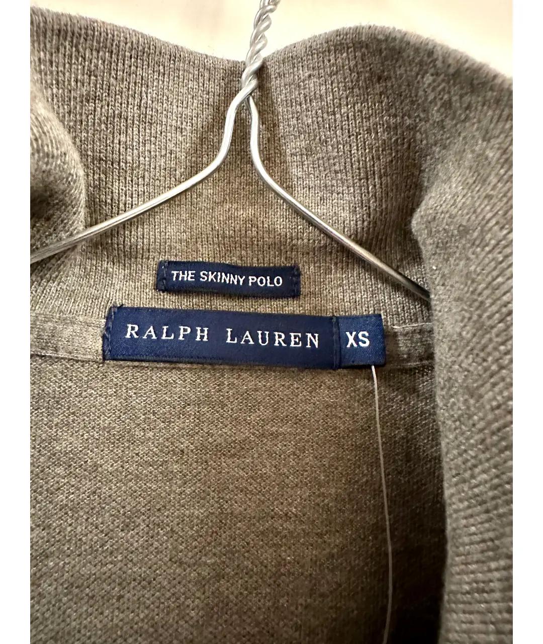 RALPH LAUREN Серая хлопковая футболка, фото 6
