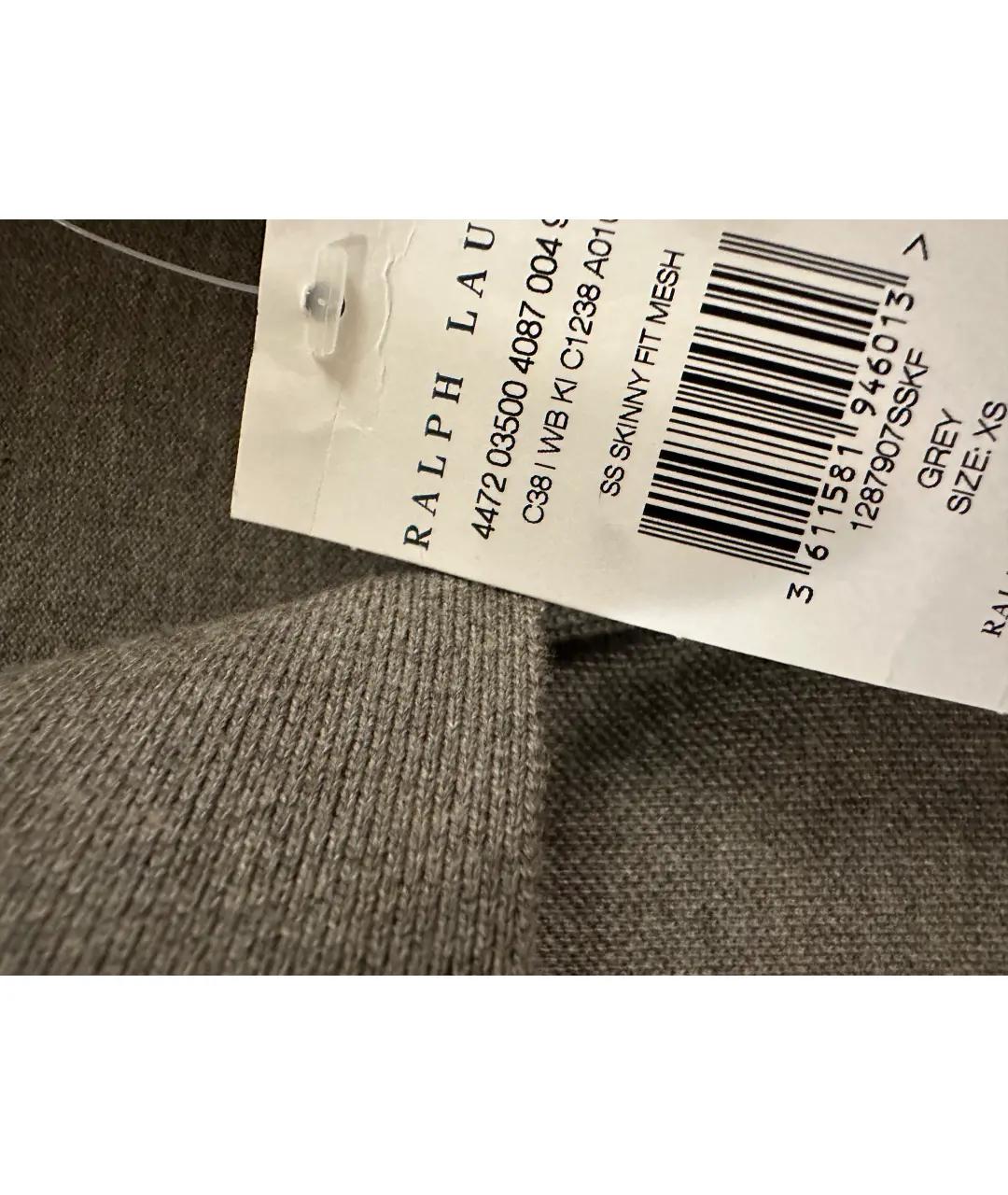 RALPH LAUREN Серая хлопковая футболка, фото 5