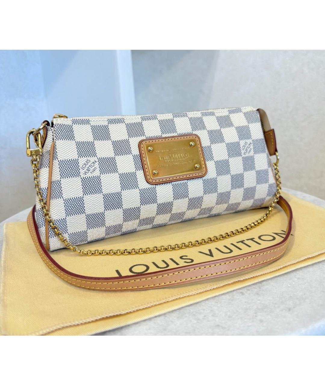 LOUIS VUITTON Белая сумка через плечо, фото 4