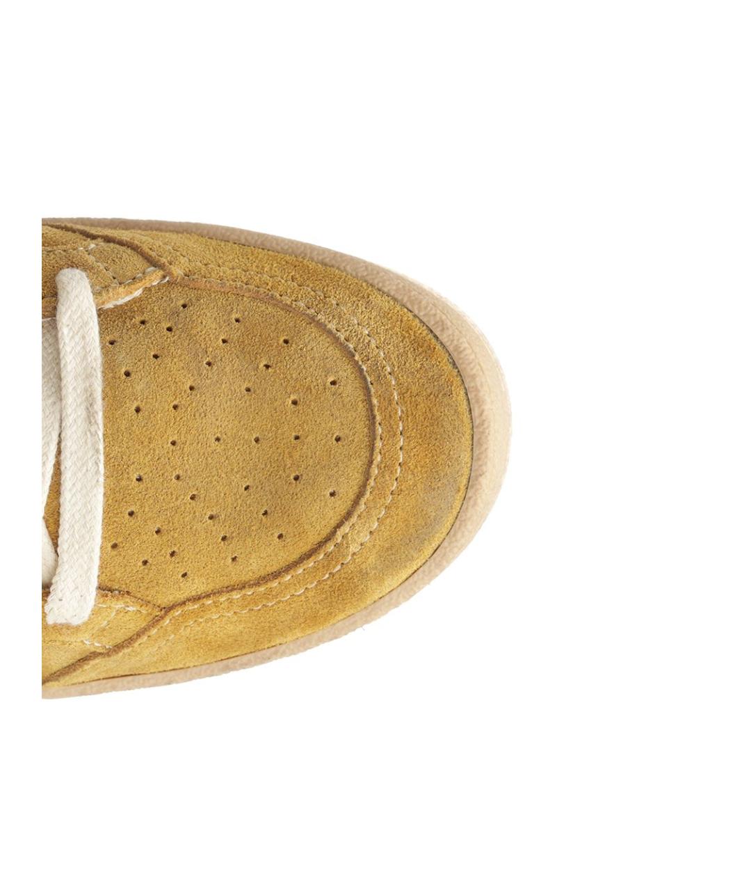 GOLDEN GOOSE DELUXE BRAND Бежевые замшевые кеды, фото 4