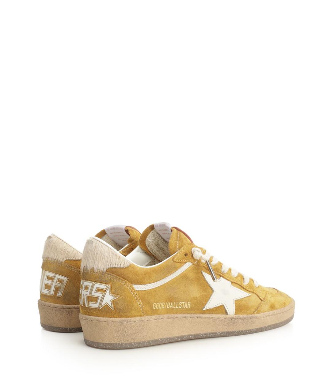 GOLDEN GOOSE DELUXE BRAND Бежевые замшевые кеды, фото 3