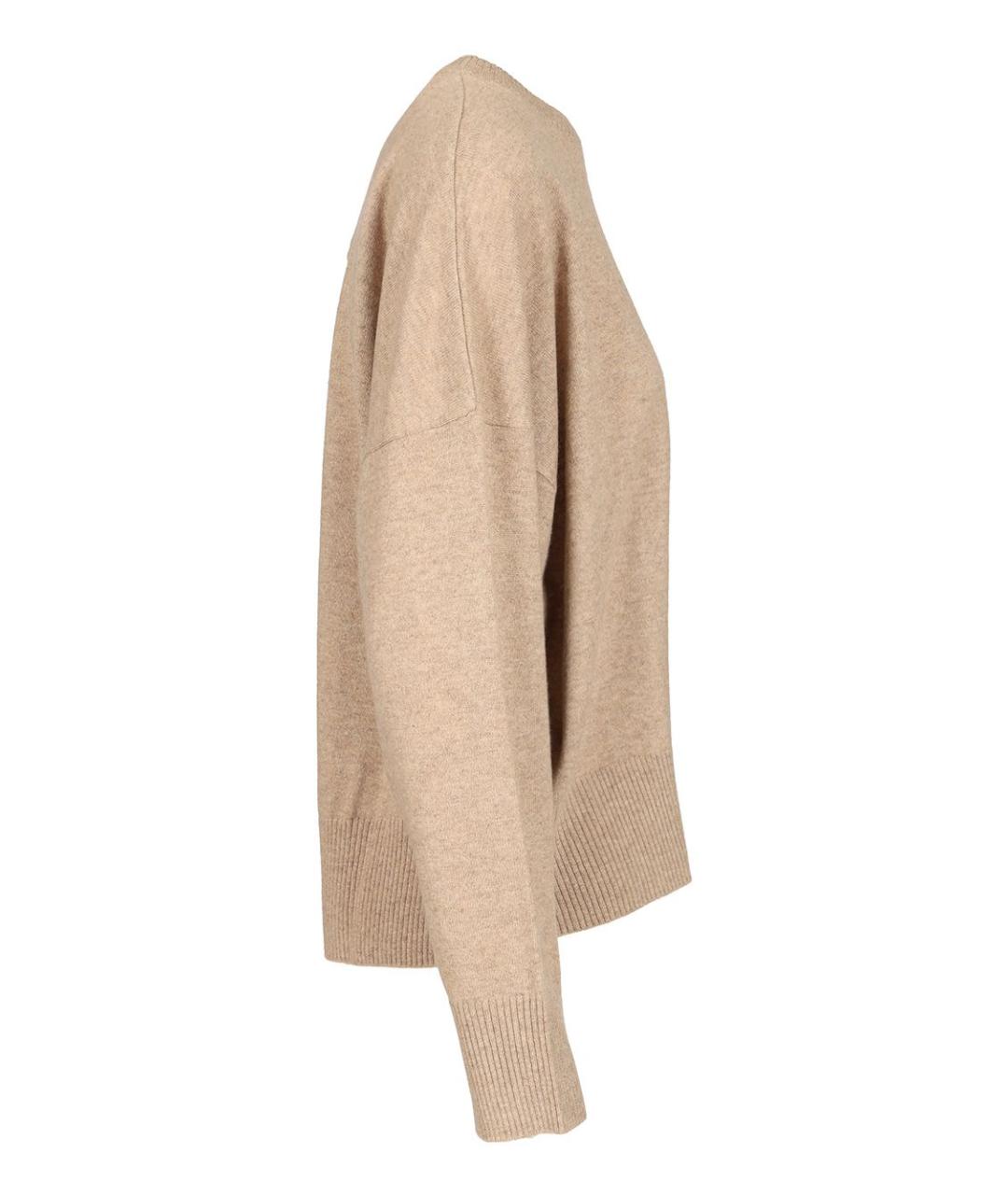 LOULOU STUDIO Бежевый кашемировый джемпер / свитер, фото 3