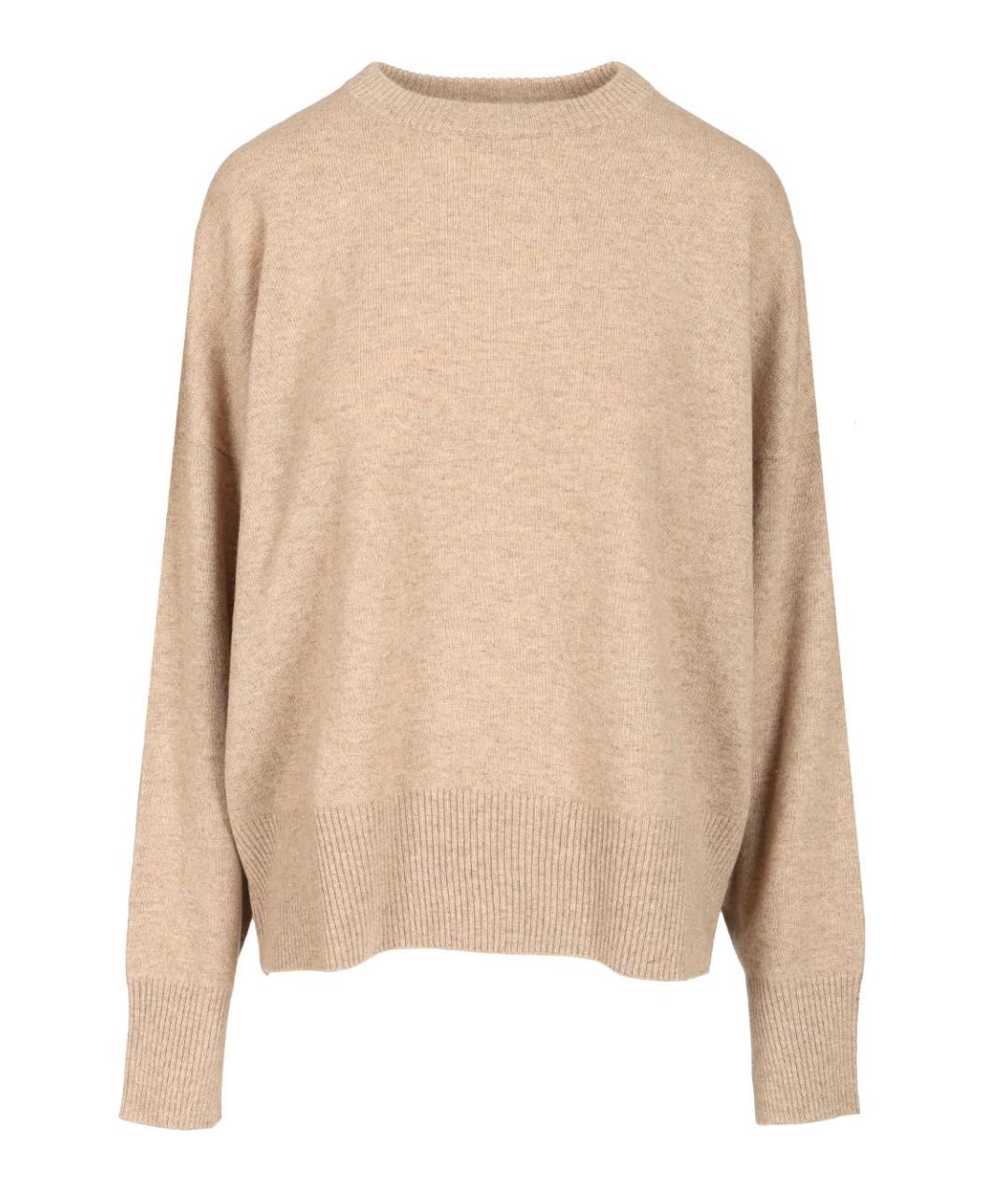 LOULOU STUDIO Бежевый кашемировый джемпер / свитер, фото 1