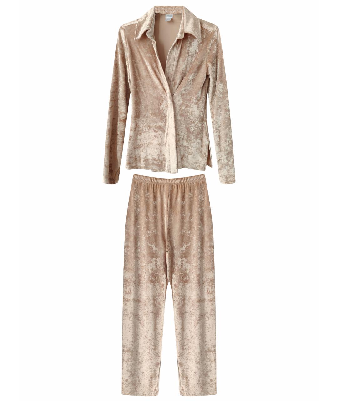 LA PERLA Бежевая вискозная пижама, фото 1