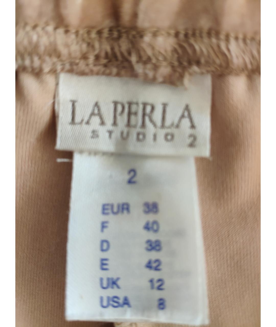 LA PERLA Бежевая вискозная пижама, фото 9