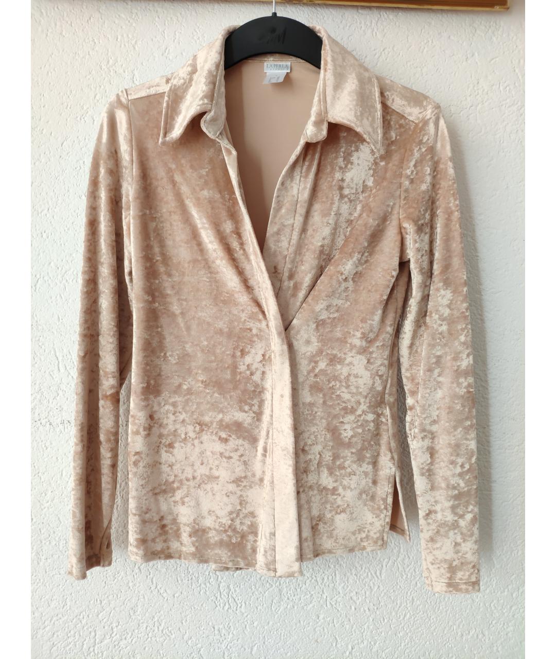 LA PERLA Бежевая вискозная пижама, фото 10