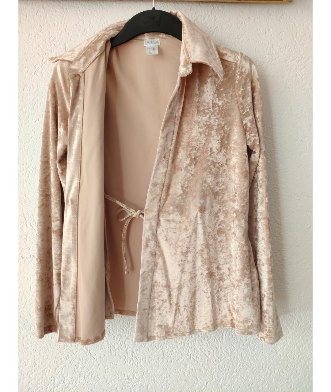 LA PERLA Бежевая вискозная пижама, фото 6