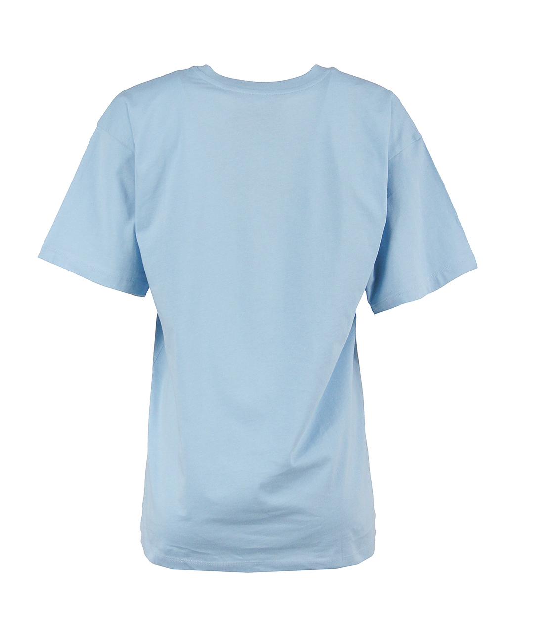 MOSCHINO Голубая хлопковая футболка, фото 2