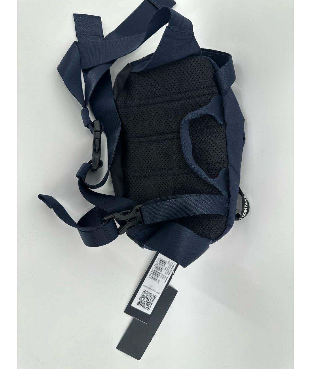 CP COMPANY Темно-синяя синтетическая поясная сумка, фото 2