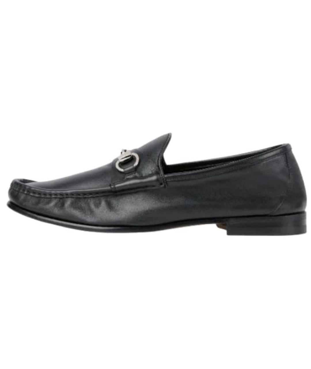 GUCCI Черные кожаные лоферы, фото 2