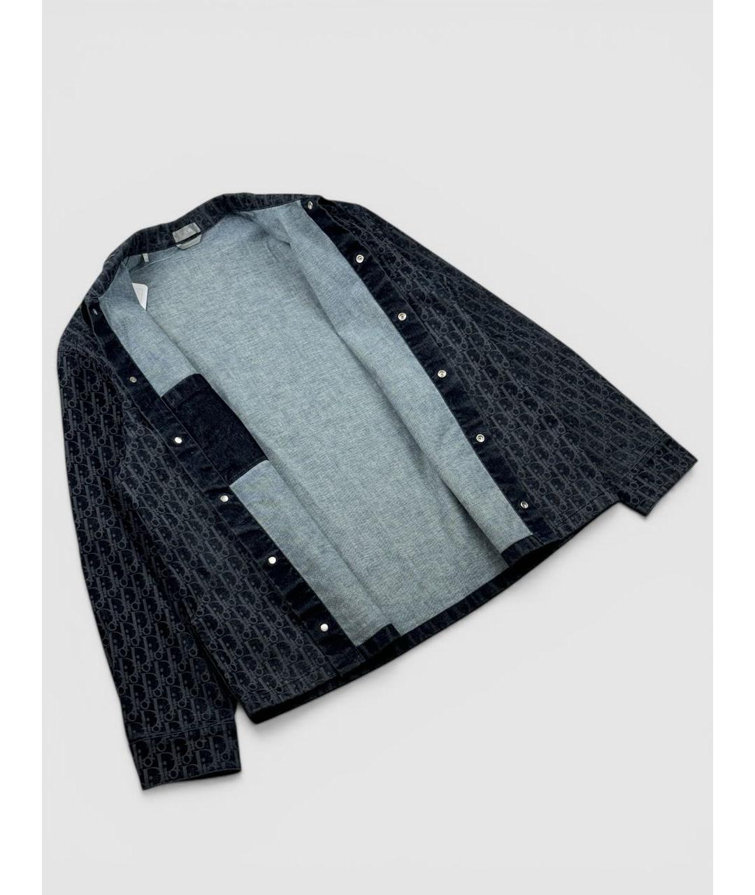 CHRISTIAN DIOR Темно-синяя хлопковая куртка, фото 3