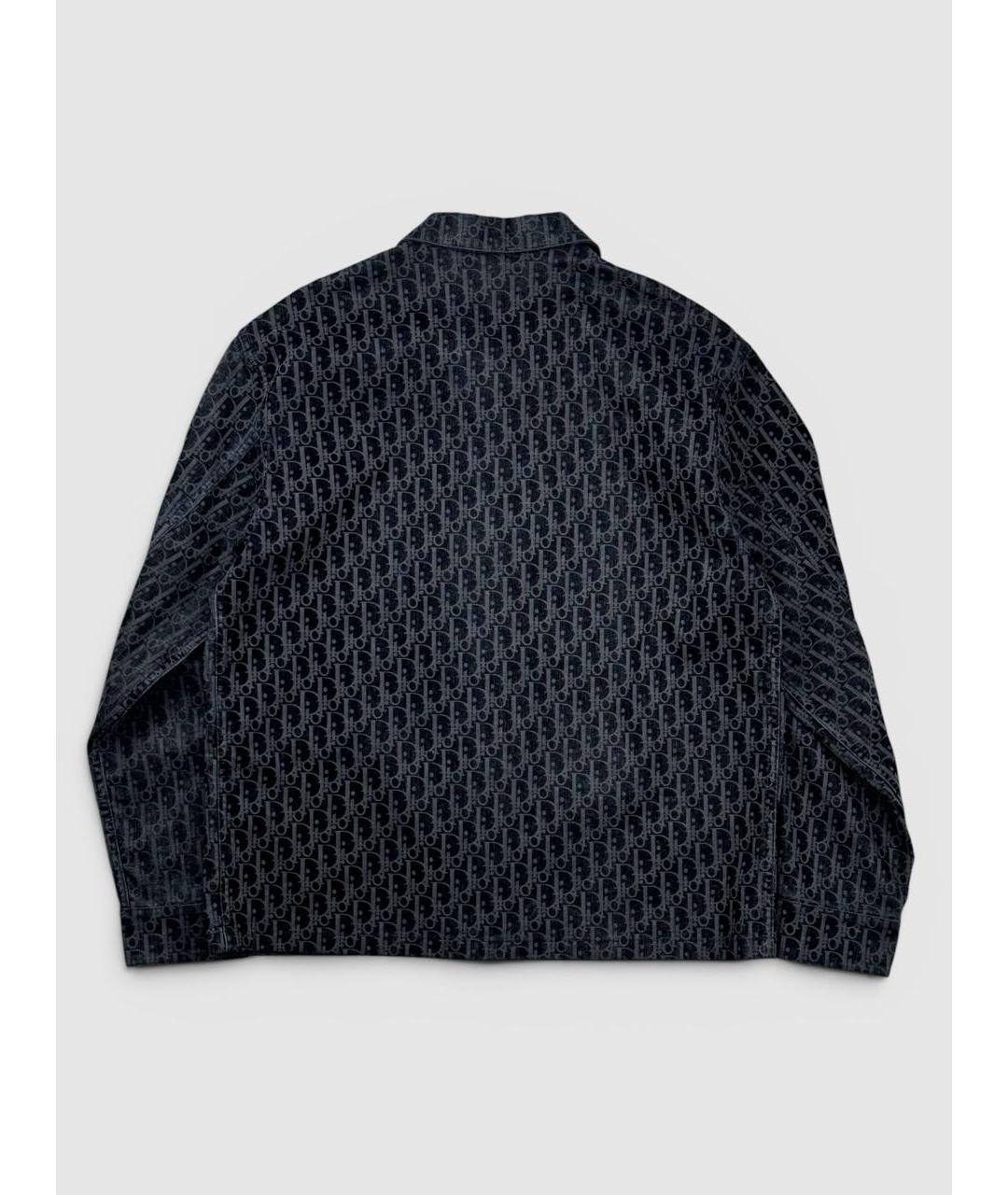 CHRISTIAN DIOR Темно-синяя хлопковая куртка, фото 2