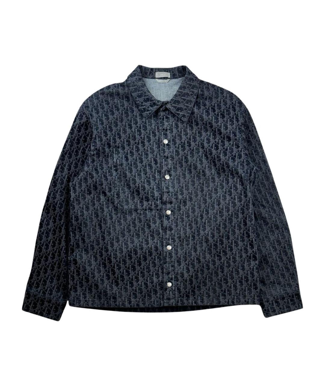 CHRISTIAN DIOR Темно-синяя хлопковая куртка, фото 1