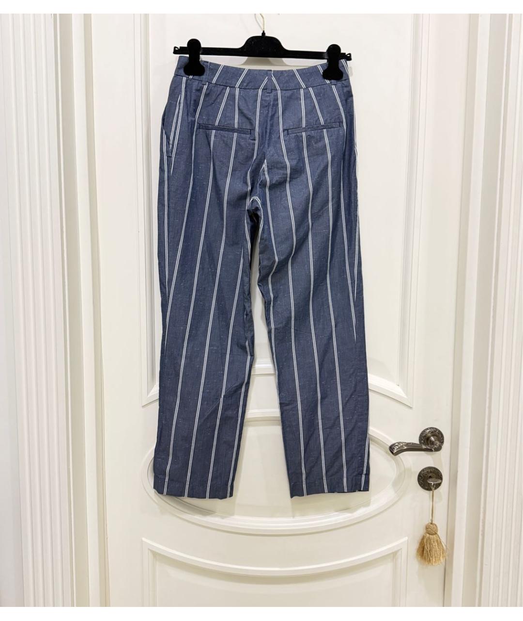 PESERICO Мульти хлопко-эластановые прямые брюки, фото 4