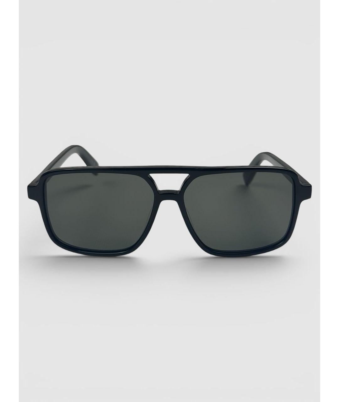SAINT LAURENT Черные пластиковые солнцезащитные очки, фото 3