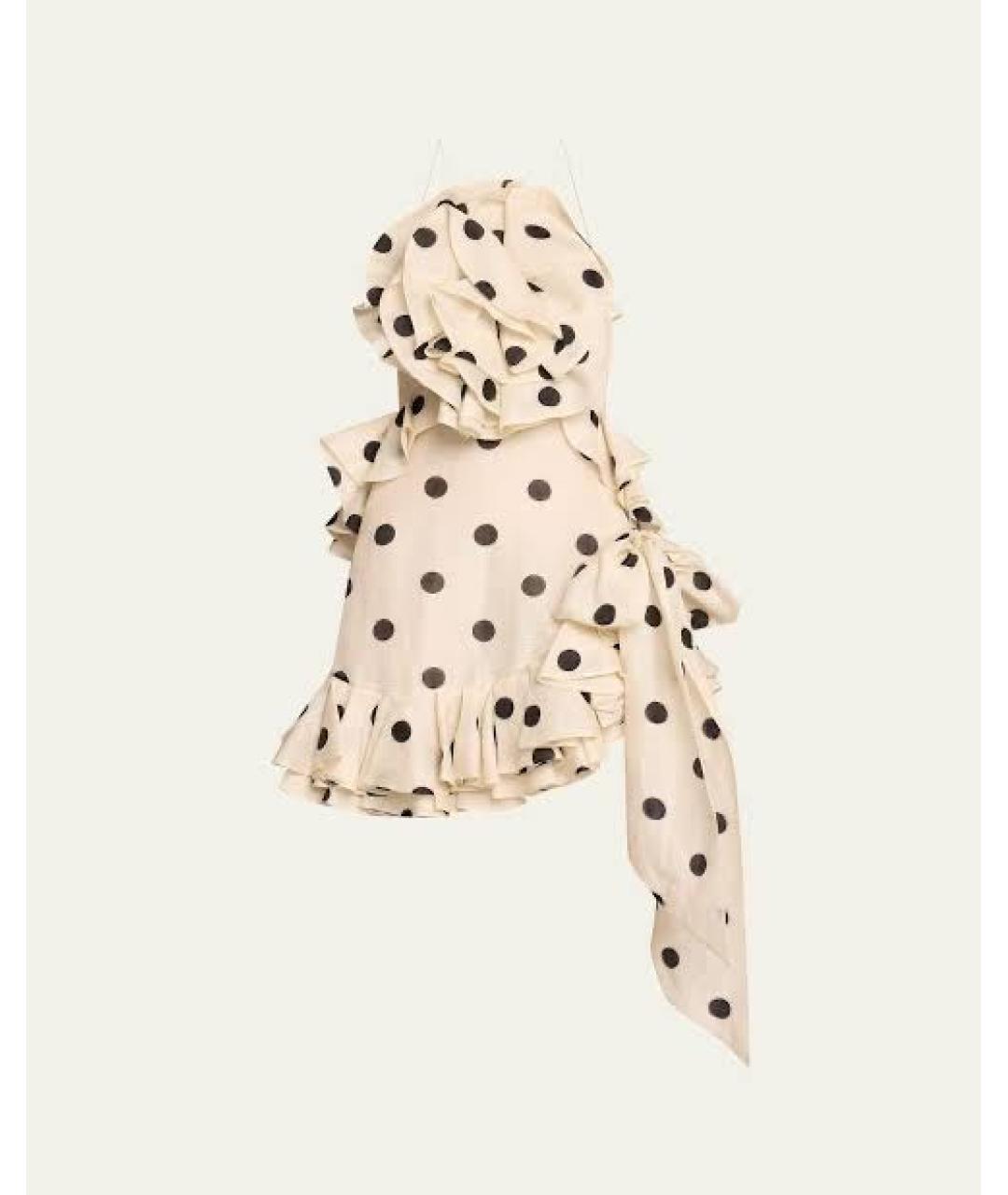 ZIMMERMANN Бежевый льняной сарафан, фото 8