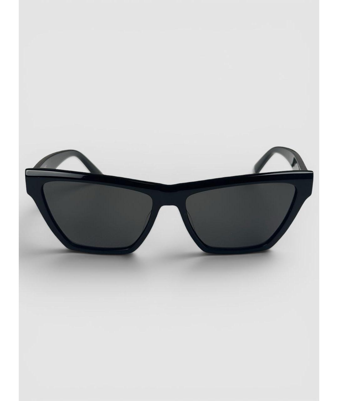 SAINT LAURENT Черные пластиковые солнцезащитные очки, фото 4