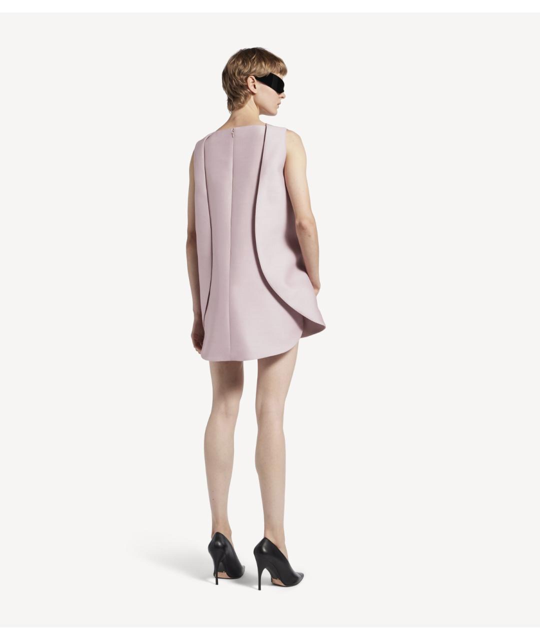 BALENCIAGA Розовое шелковое вечернее платье, фото 4