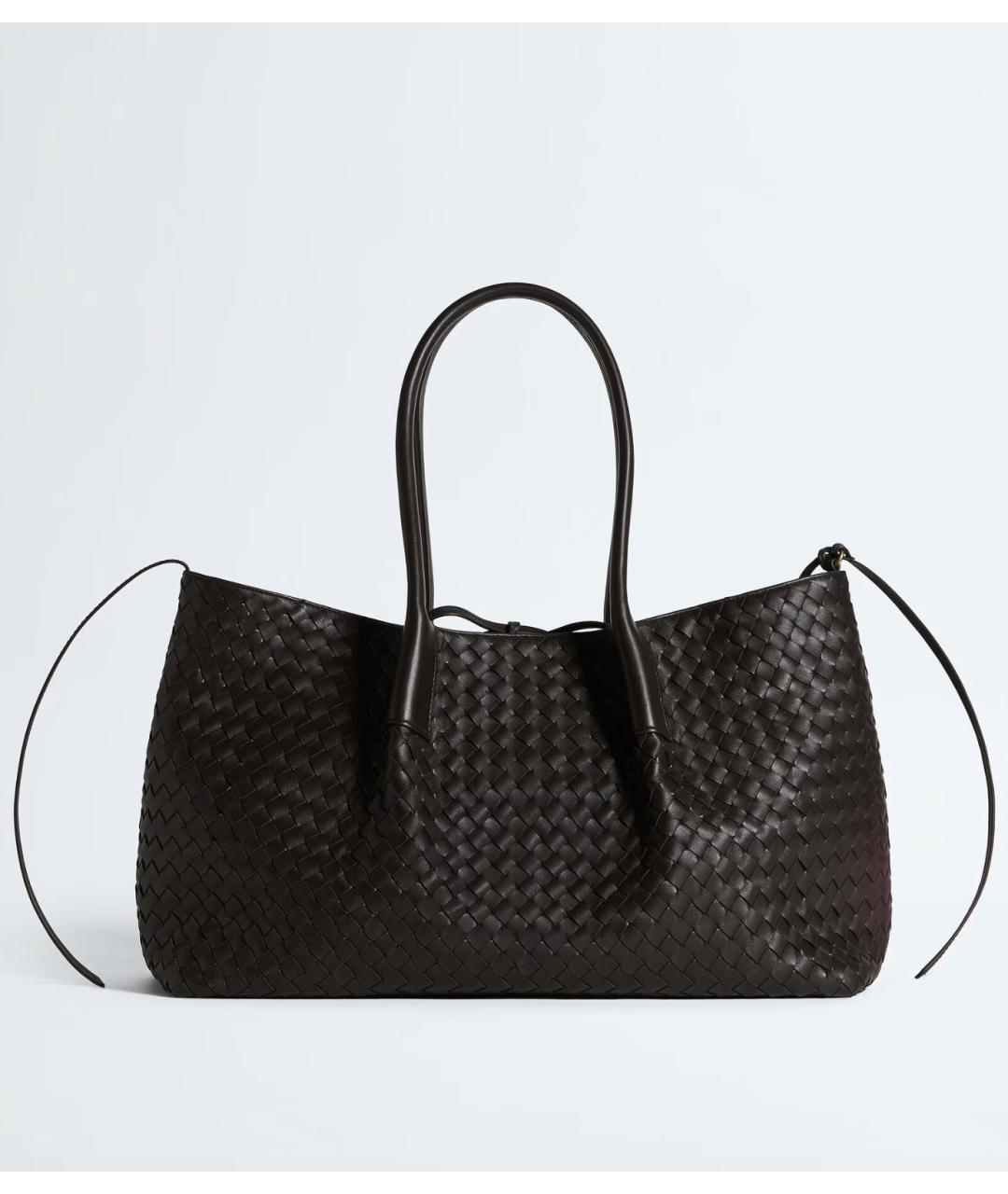 BOTTEGA VENETA Коричневая кожаная сумка тоут, фото 8