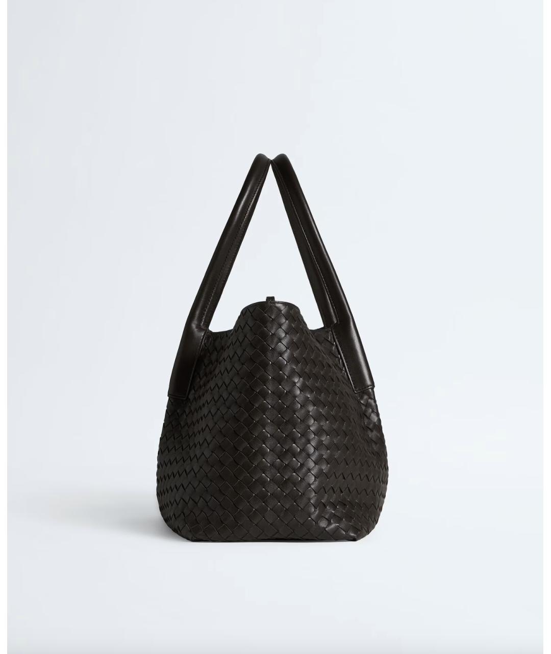 BOTTEGA VENETA Коричневая кожаная сумка тоут, фото 4