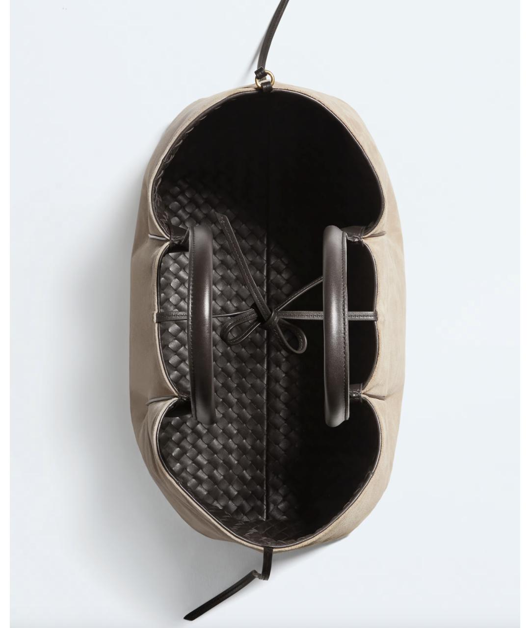 BOTTEGA VENETA Коричневая кожаная сумка тоут, фото 7