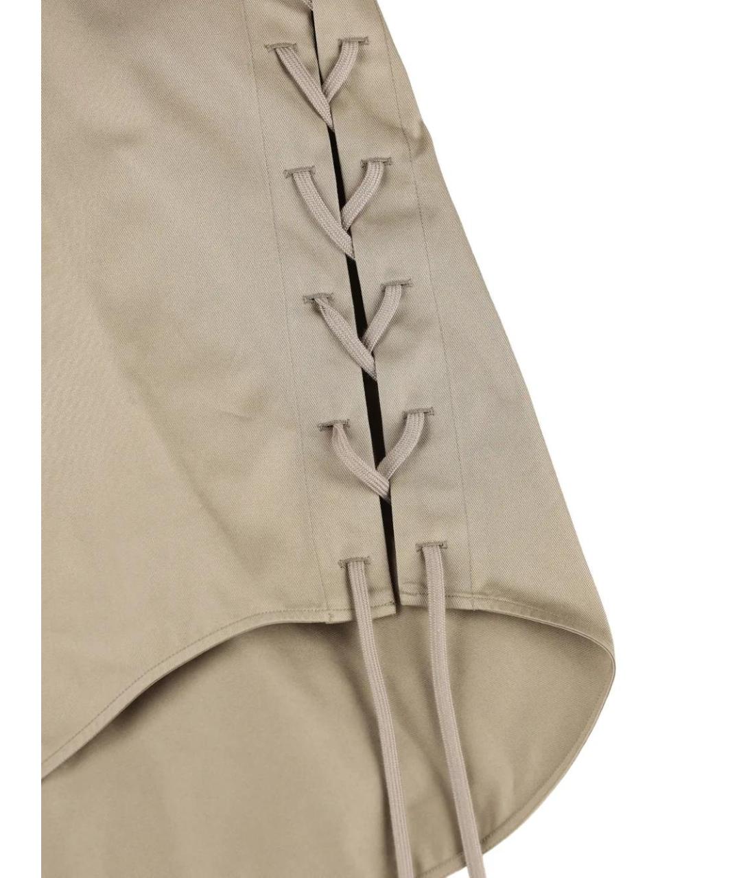 BALENCIAGA Бежевая хлопковая рубашка, фото 4