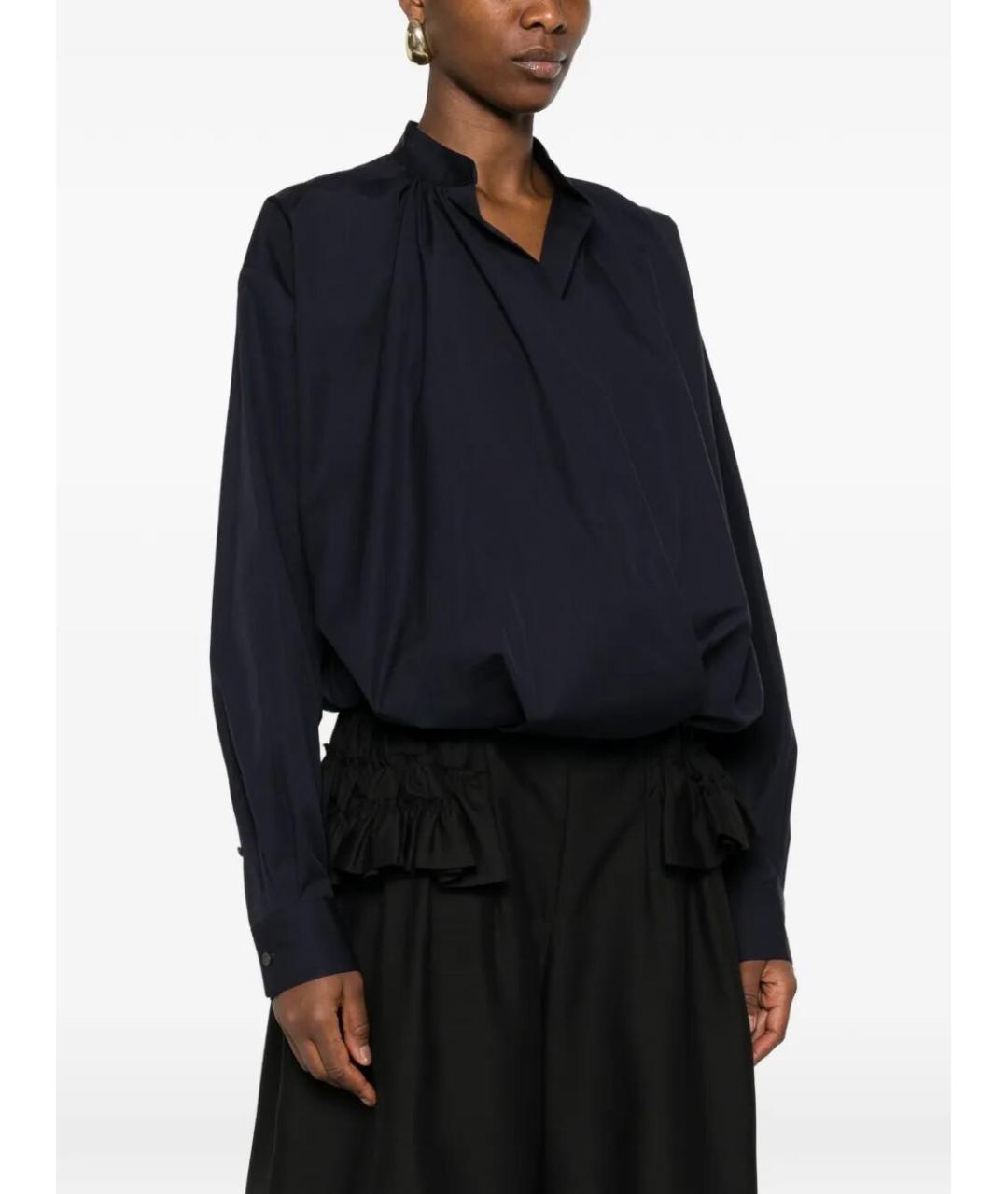 DRIES VAN NOTEN Синяя хлопковая рубашка, фото 4