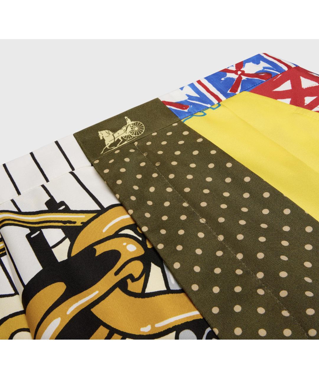 CELINE Мульти шелковые кюлоты, фото 7