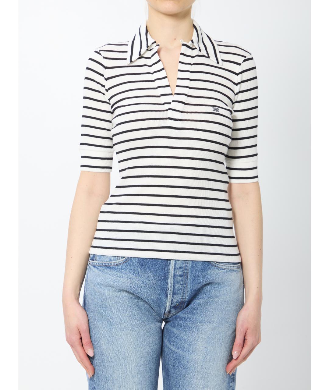 CELINE Мульти шелковая футболка, фото 5