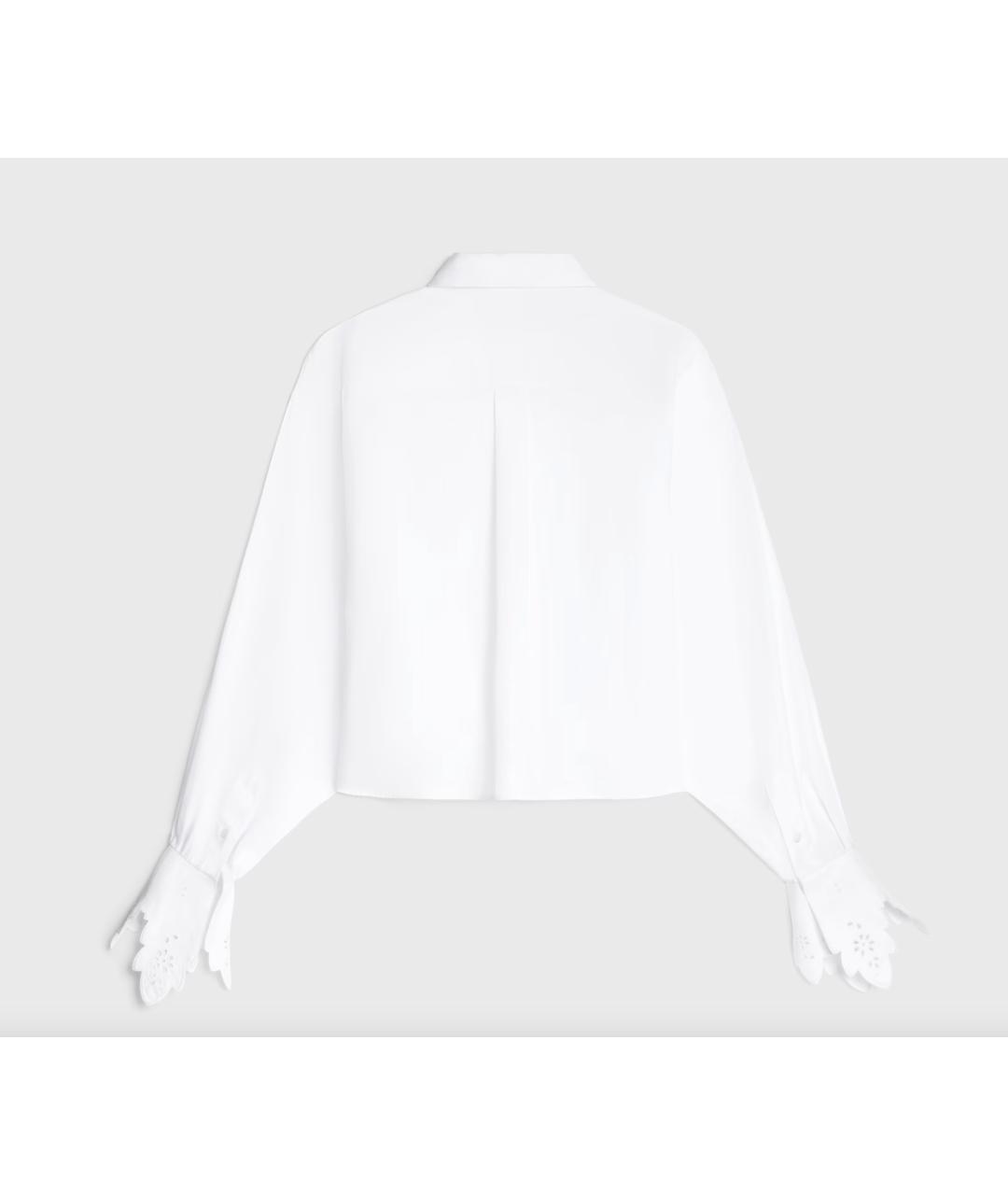 CELINE Белая хлопковая рубашка, фото 6