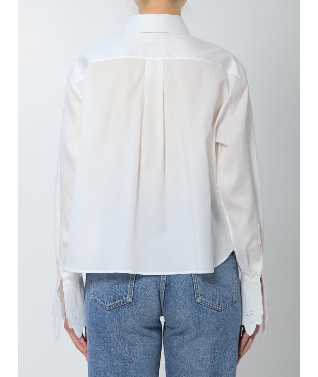 CELINE Белая хлопковая рубашка, фото 5