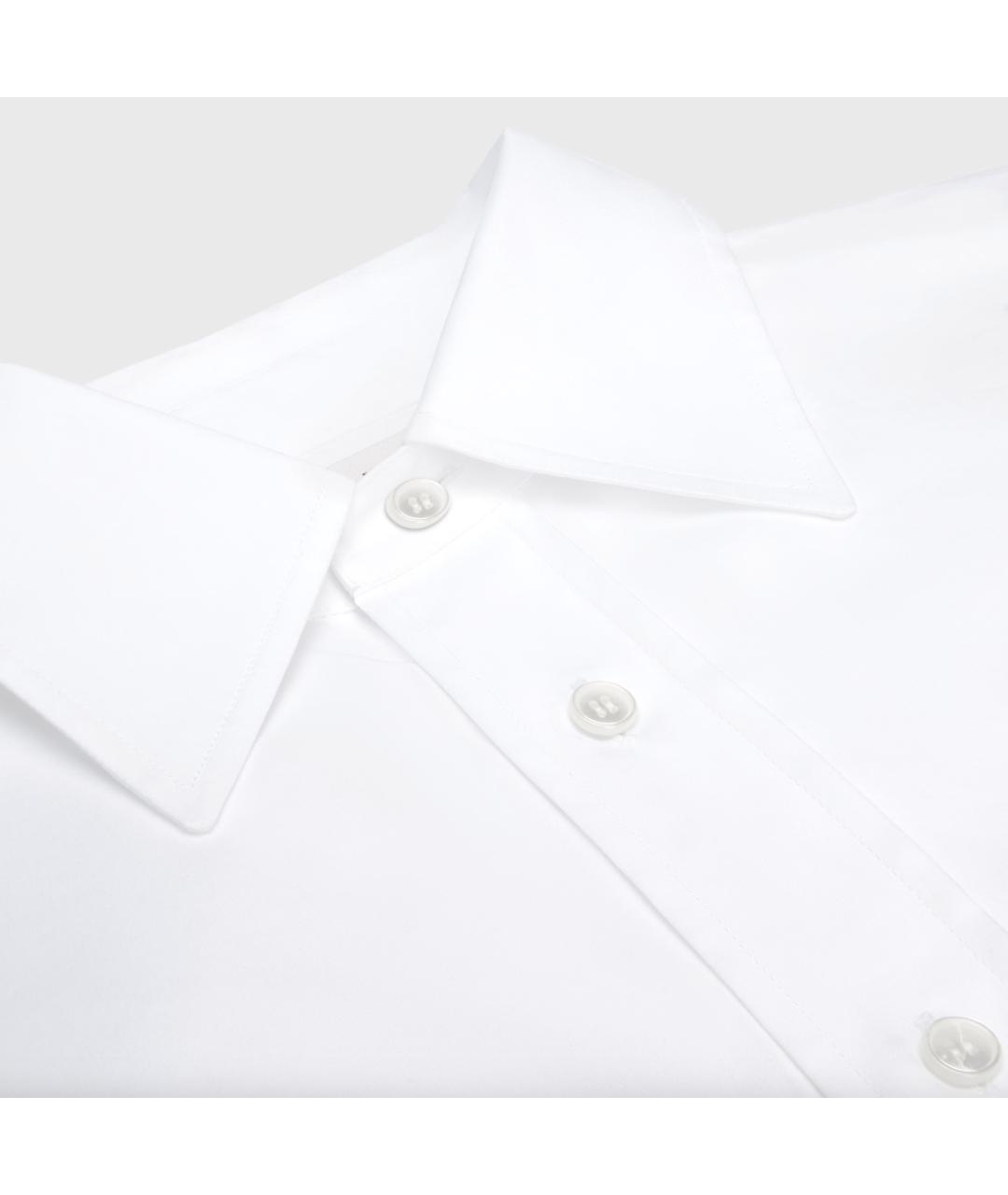 CELINE Белая хлопковая рубашка, фото 7