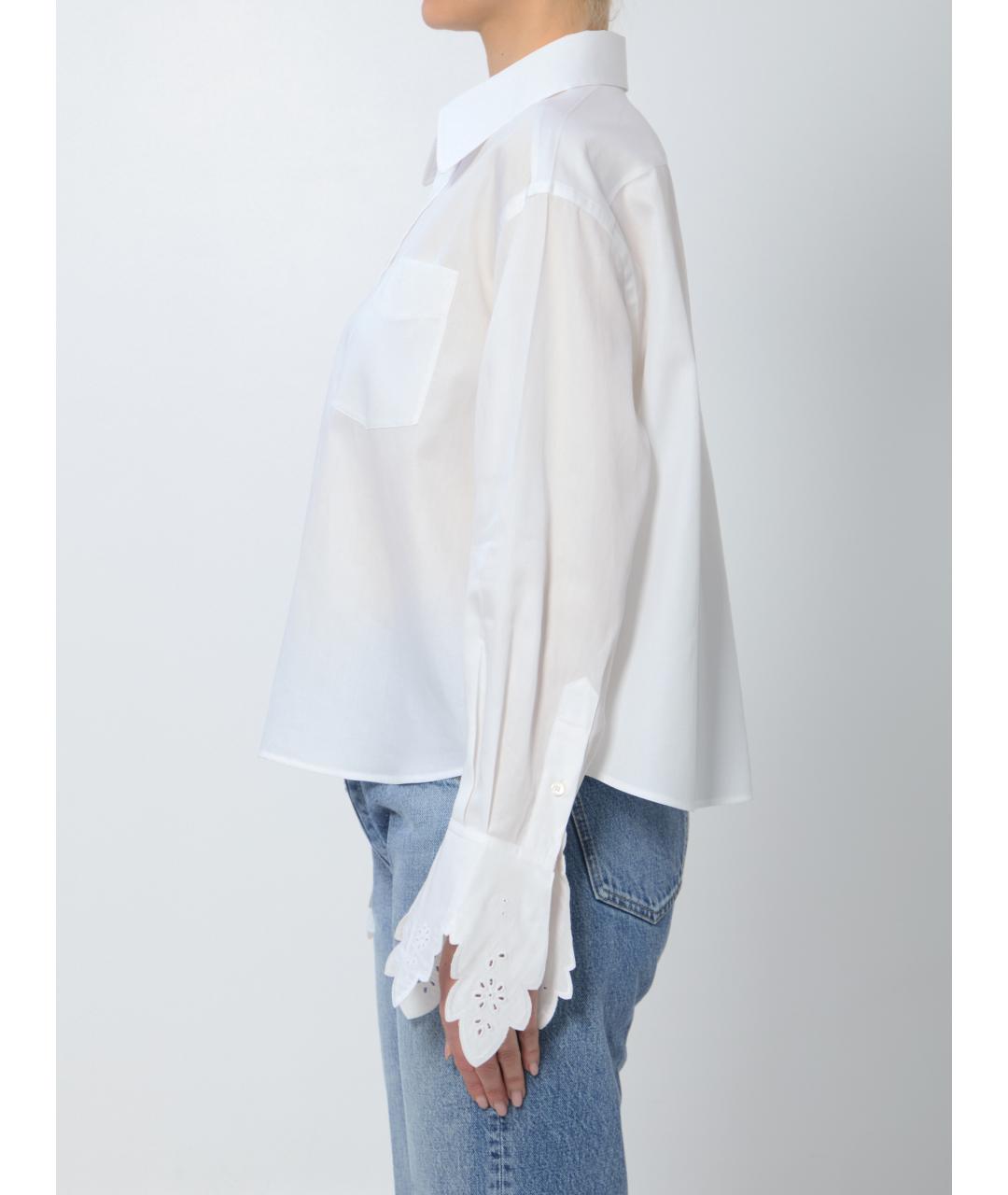 CELINE Белая хлопковая рубашка, фото 4