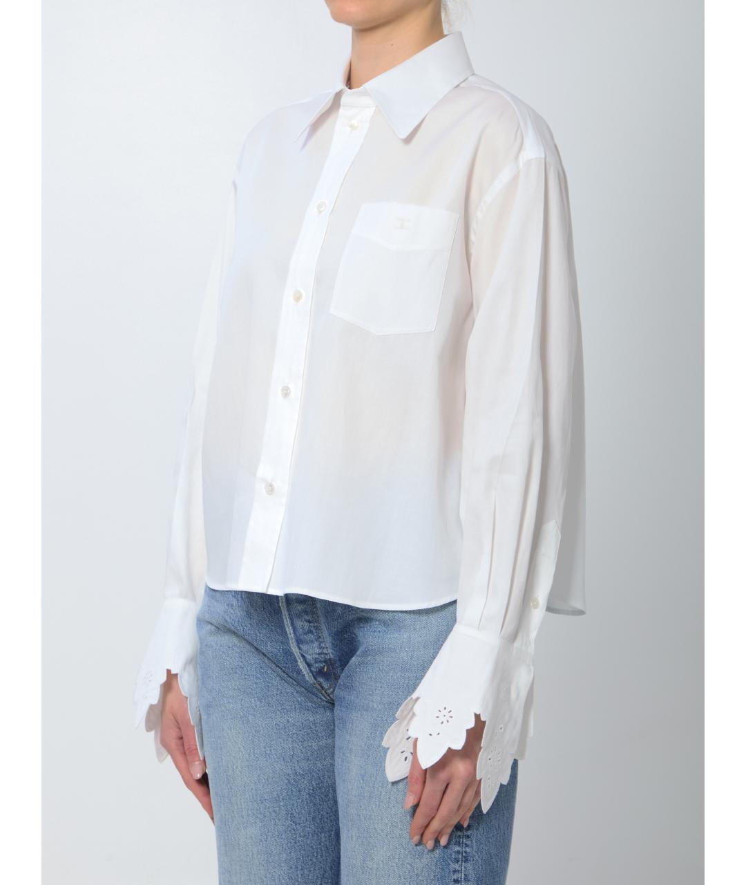 CELINE Белая хлопковая рубашка, фото 3