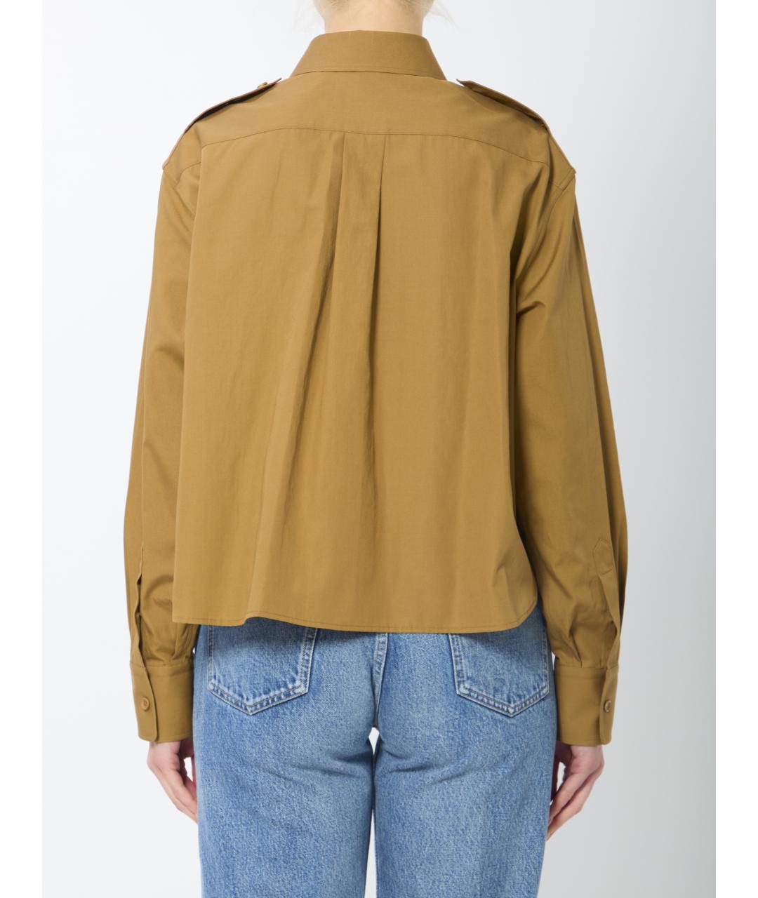 CELINE Коричневая хлопковая рубашка, фото 4
