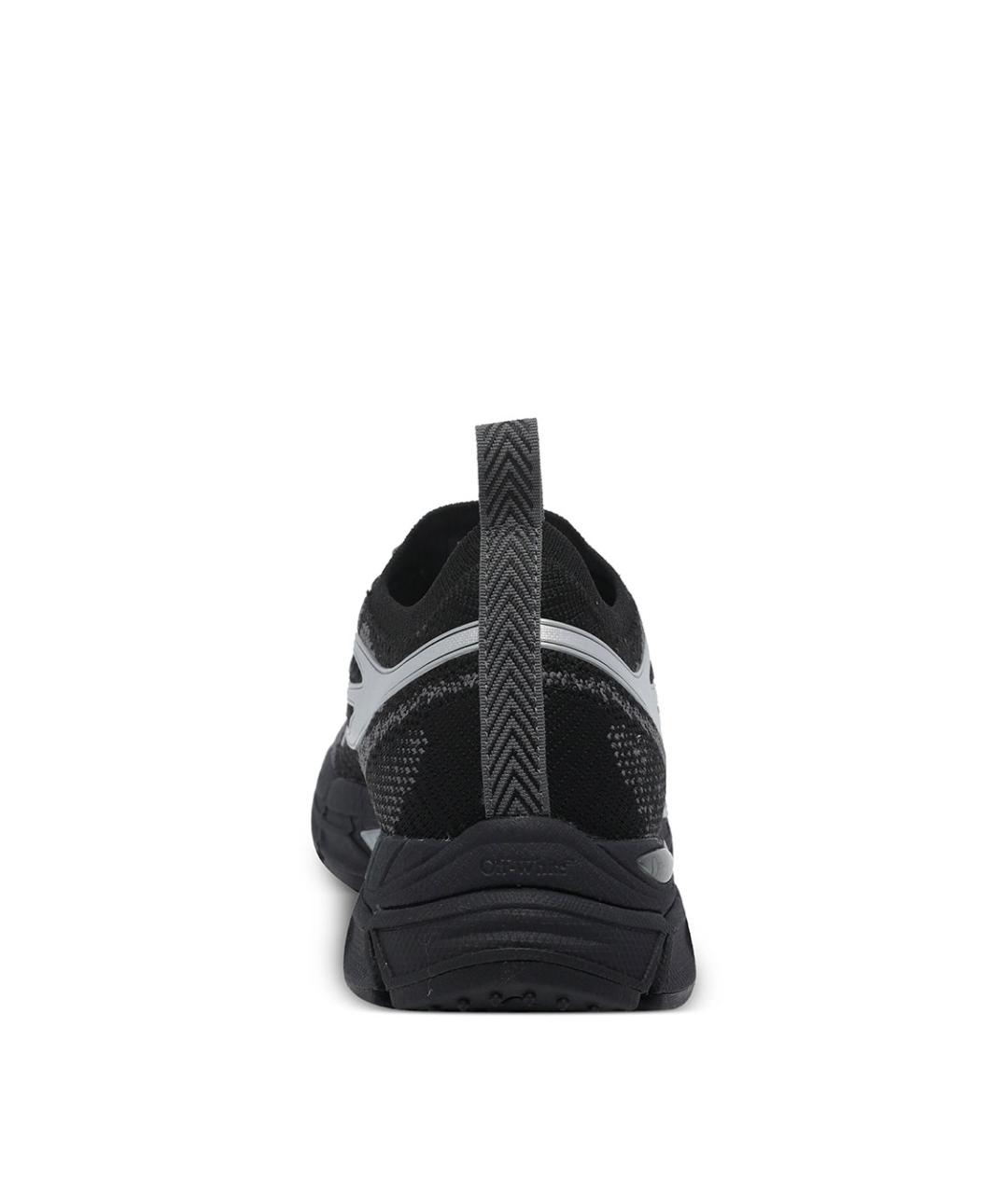 OFF-WHITE Черные текстильные низкие кроссовки / кеды, фото 3