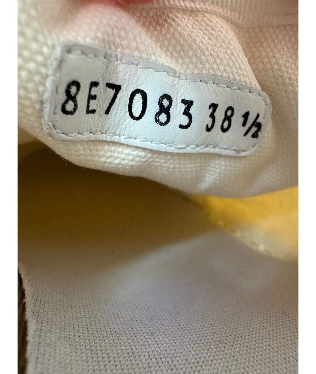 FENDI Белые текстильные кеды, фото 6