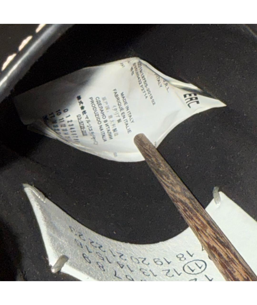 MAISON MARGIELA Черная кожаная сумка на плечо, фото 7