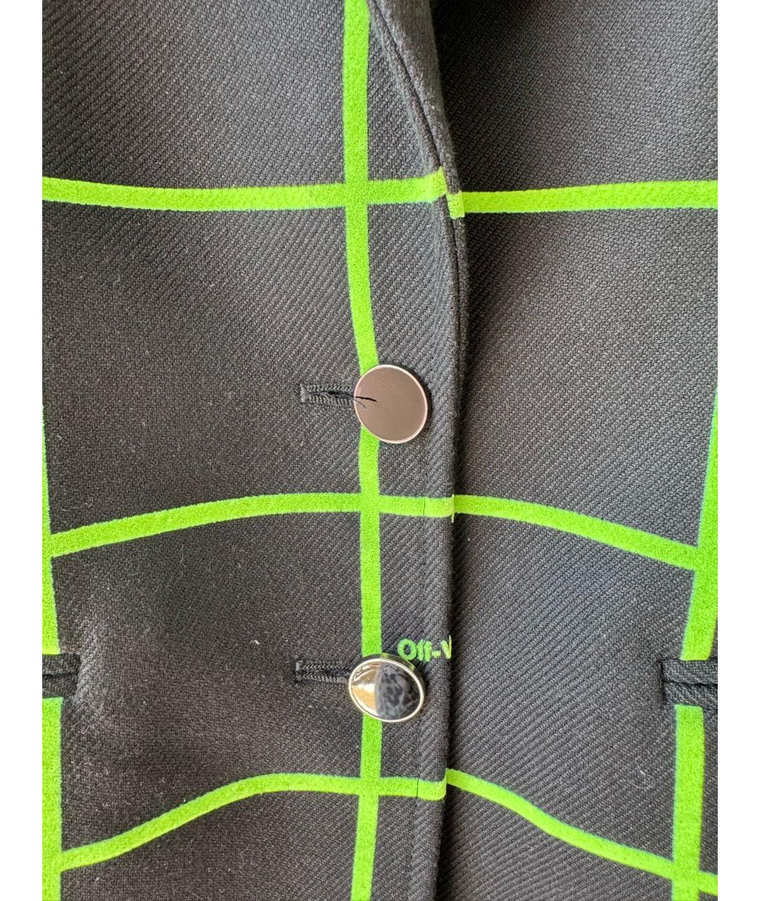 OFF-WHITE Черный полиэстеровый жакет/пиджак, фото 5