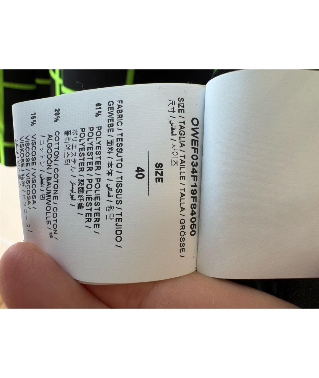 OFF-WHITE Черный полиэстеровый жакет/пиджак, фото 7