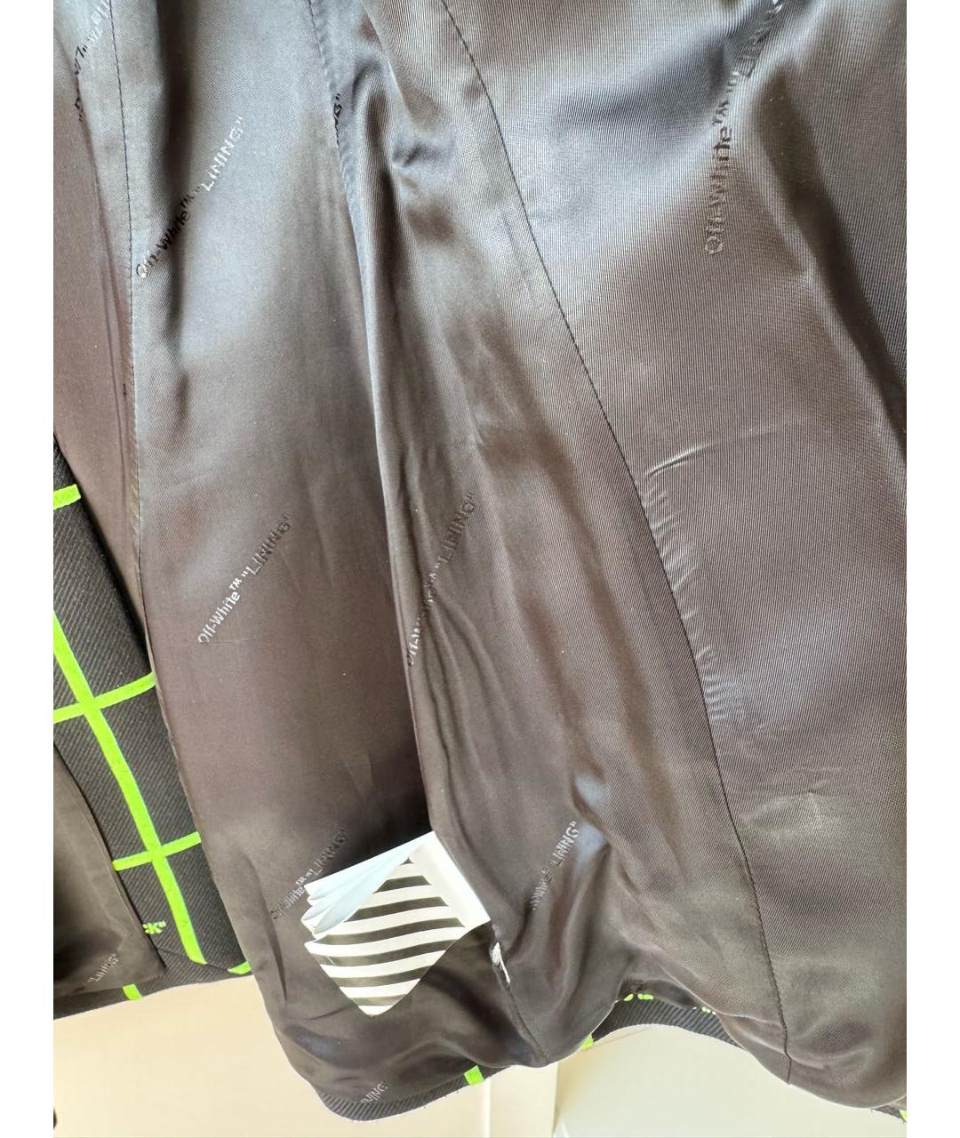 OFF-WHITE Черный полиэстеровый жакет/пиджак, фото 6